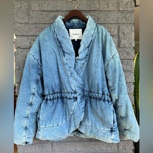 Denim Puffer Kimono Jacket | Ba&sh